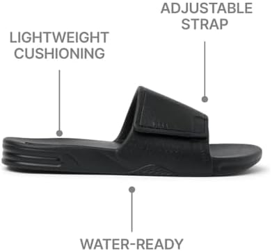 REEF Men's Sandals Fanning Slide H20 Black