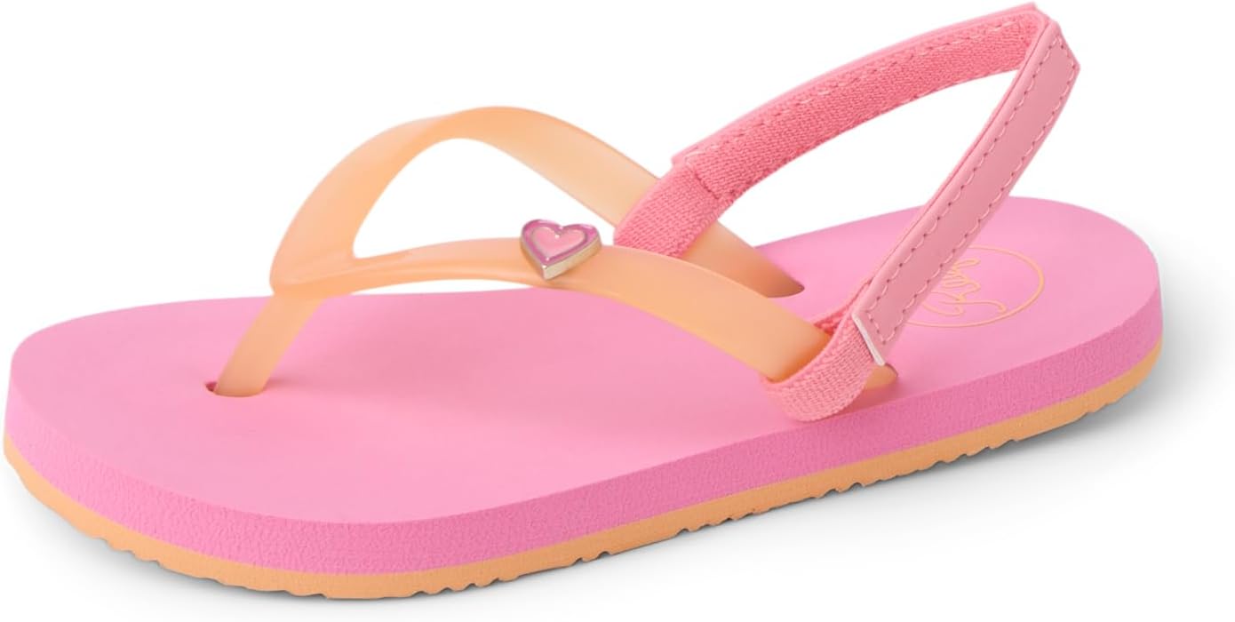 REEF Girls' ToddlerLittle Kid Charming Pink Heart
