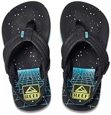 REEF Boys ToddlerLittle Kid Ahi Beach Flip Flop, Soft Cushion Footbed, Water Friendly Sharkade