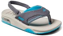 Reef Kids Little Fanning (little Kid) Grey-aqua-oak