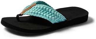 REEF Women's Cushion Threads TX Flip Flops Aqua