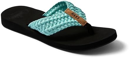 REEF Women's Cushion Threads TX Flip Flops Aqua