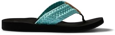 REEF Women's Cushion Threads TX Flip Flops Aqua