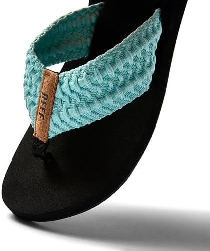 REEF Women's Cushion Threads TX Flip Flops Aqua
