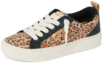 REEF Women's Lay Day Dawn Leather Shoes Leopard Suede