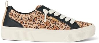 REEF Women's Lay Day Dawn Leather Shoes Leopard Suede