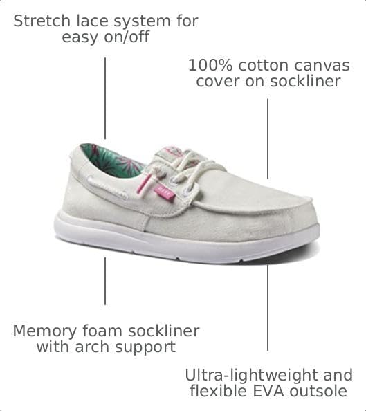 REEF Cushion Coast Boat Womens Shoe White