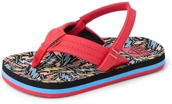 REEF Boys ToddlerLittle Kid Ahi Beach Flip Flop, Soft Cushion Footbed, Water Friendly Multi Bolts