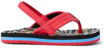 REEF Boys ToddlerLittle Kid Ahi Beach Flip Flop, Soft Cushion Footbed, Water Friendly Multi Bolts