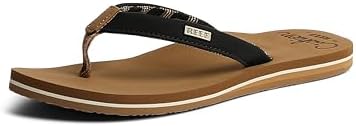 REEF Women's Cushion Sands Sandals Black-tan