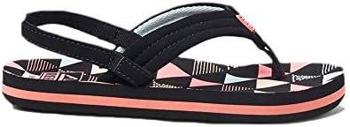 REEF Girls ToddlerLittle Kid Ahi Beach Flip Flop, Soft Cushion Footbed, Water Friendly Surf Flag