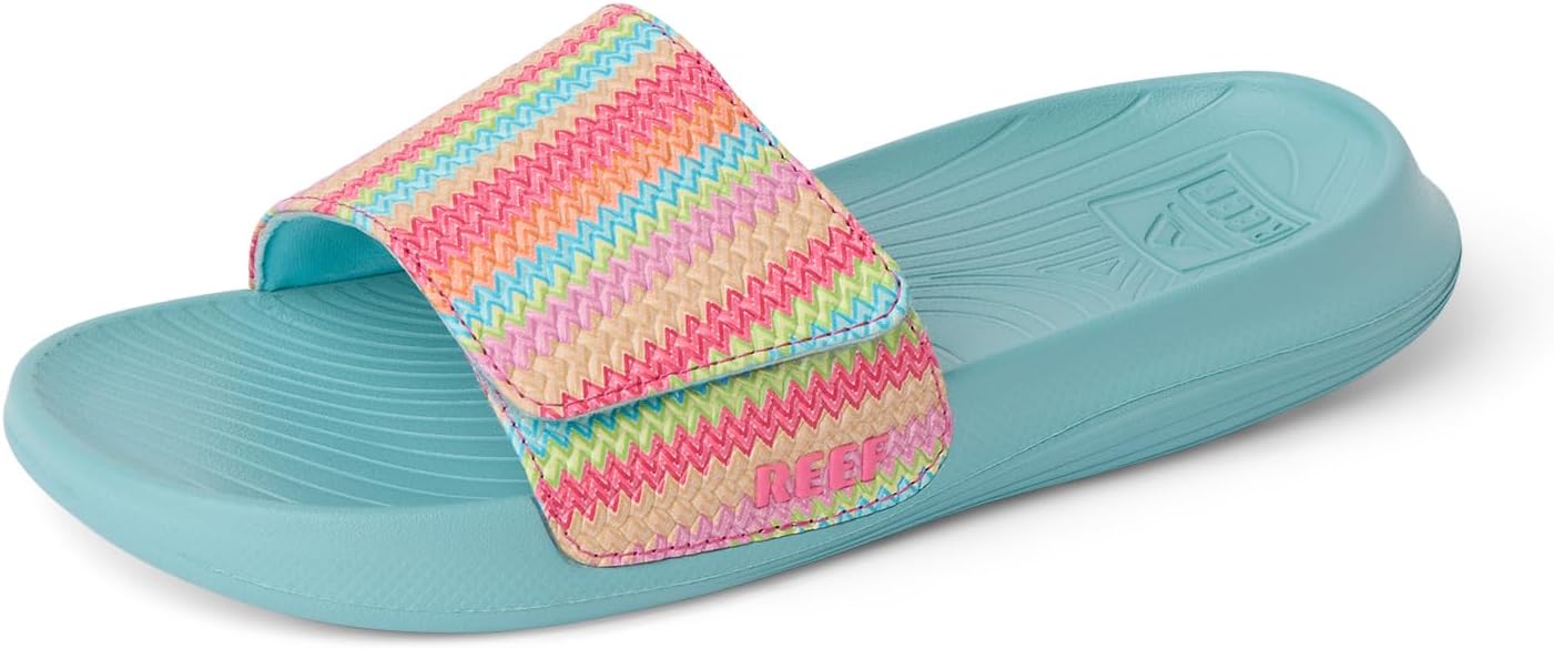 REEF Girls' Kids Salty Slide AquaStripe