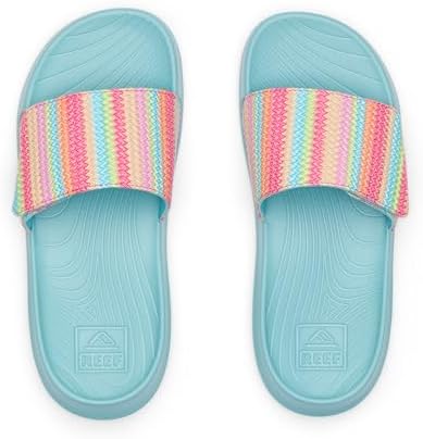 REEF Girls' Kids Salty Slide AquaStripe