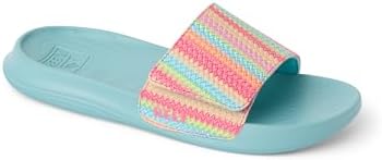REEF Girls' Kids Salty Slide AquaStripe