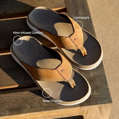 Reef Men's Cushion Norte Flip Flop Sandal Dark Brown