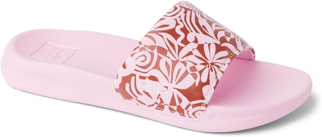 Reef Girls Kids One Slide Sandal Pink Modern Floral