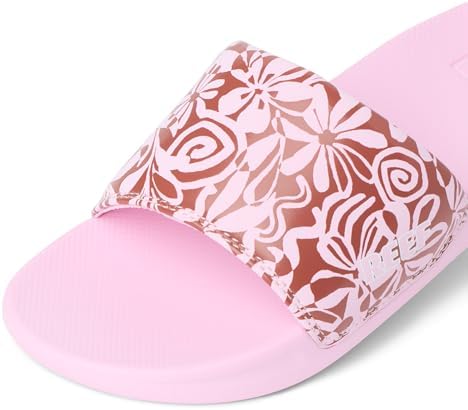 Reef Girls Kids One Slide Sandal Pink Modern Floral