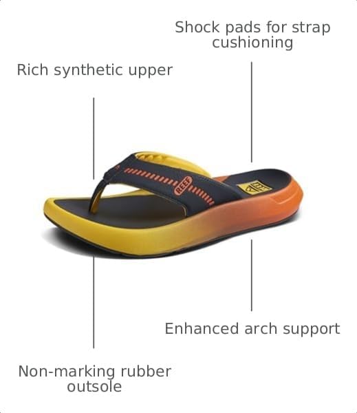 REEF Mens Sandals, Cruiser Navy Sunset
