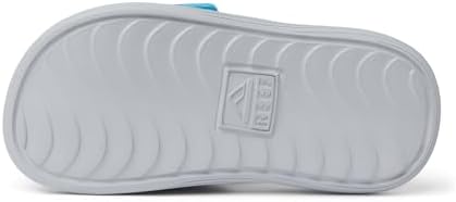 REEF Boys Sandals, ToddlerLittle Kid Salty Slide, GreyBlue, 9