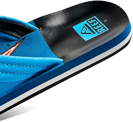 REEF Boys Kids Ahi Beach Flip Flop, Soft Cushion Footbed, Water Friendly Sharky Ocean