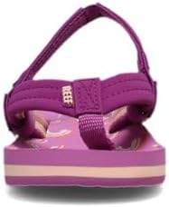 REEF Girls ToddlerLittle Kid Ahi Beach Flip Flop, Soft Cushion Footbed, Water Friendly Purple Rainbow