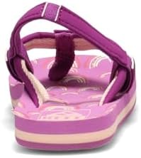 REEF Girls ToddlerLittle Kid Ahi Beach Flip Flop, Soft Cushion Footbed, Water Friendly Purple Rainbow