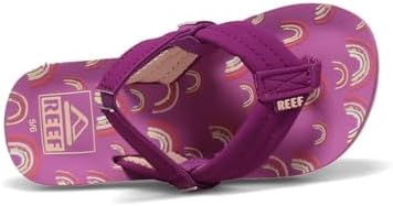 REEF Girls ToddlerLittle Kid Ahi Beach Flip Flop, Soft Cushion Footbed, Water Friendly Purple Rainbow