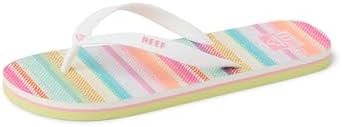 REEF girls Kids Seaside Prints PlumeriaWhite Multi