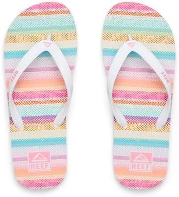 REEF girls Kids Seaside Prints PlumeriaWhite Multi
