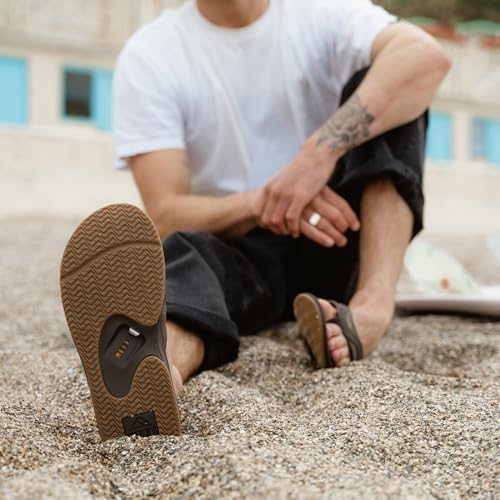 REEF Mens Sandals, Fanning BrownGum
