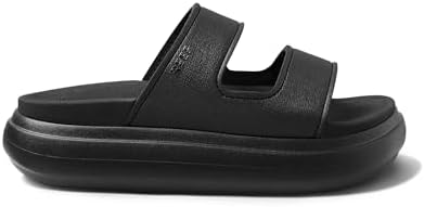 REEF Cushion Bondi 2 Bar Women's Slide Sandal, Lightweight and Supportive Footbed, Water Friendly BlackBlack