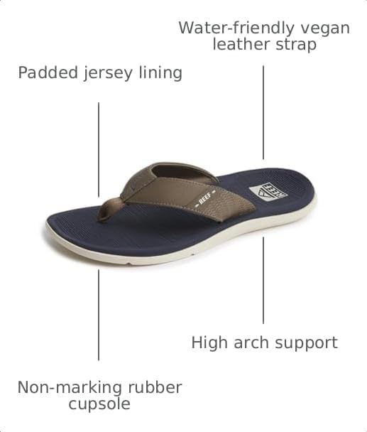 REEF Santa Ana Mens Sandal Navy-khaki