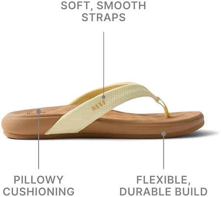 REEF Womens Sandals, Cushion Melody Pale Banana