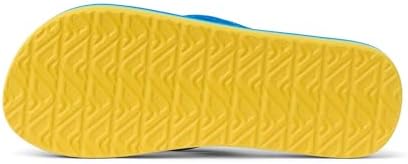 REEF Boys Kids Ahi Beach Flip Flop, Soft Cushion Footbed, Water Friendly BlueFade Stripe