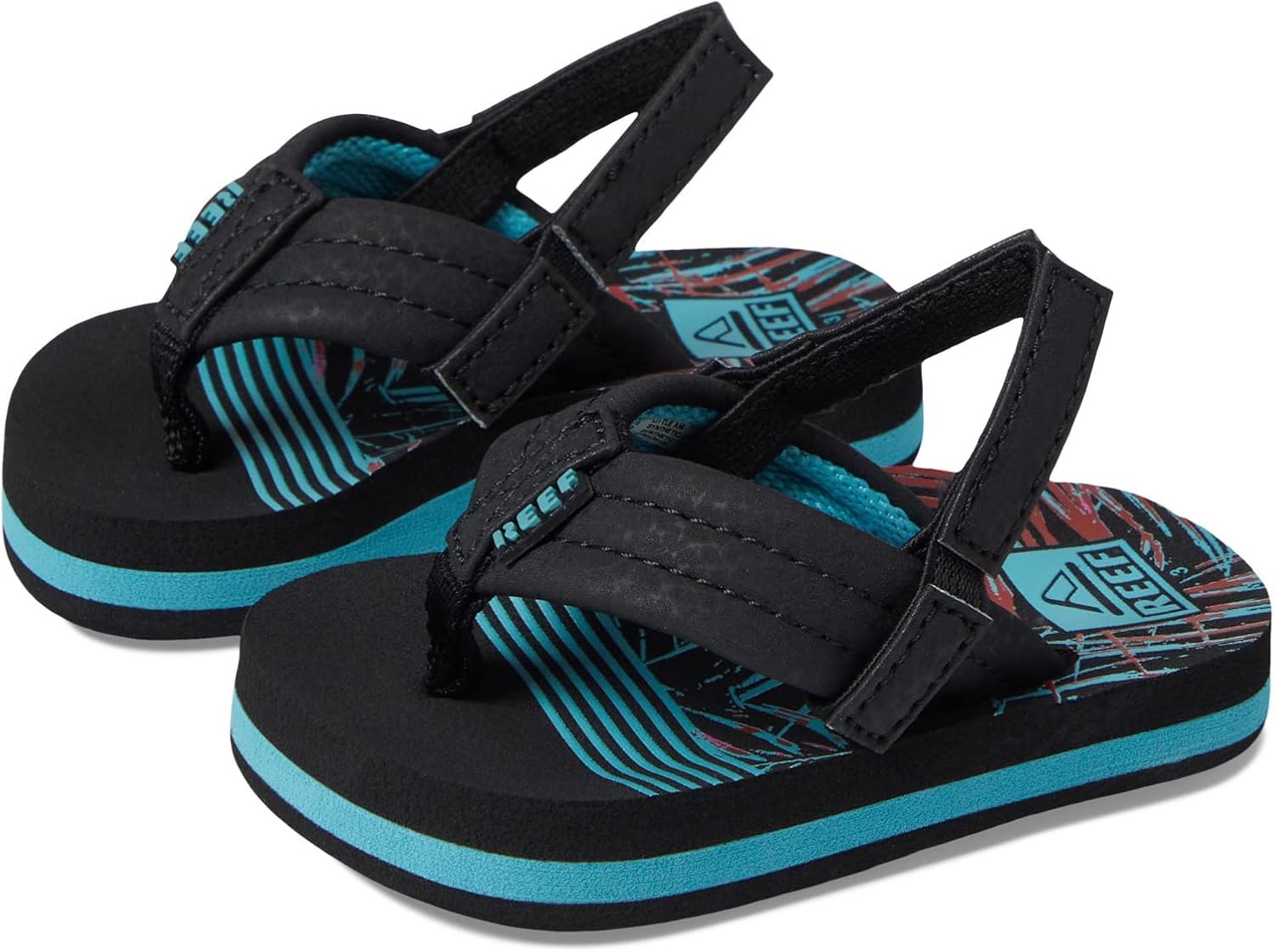REEF Boys ToddlerLittle Kid Ahi Beach Flip Flop, Soft Cushion Footbed, Water Friendly Tropical Dream