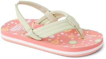 REEF Girls ToddlerLittle Kid Ahi Beach Flip Flop, Soft Cushion Footbed, Water Friendly initial
