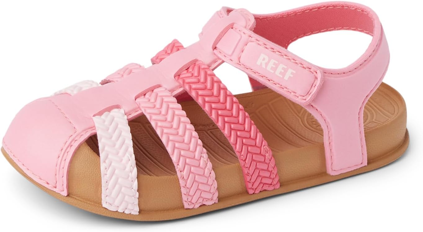 REEF Kids' Water Beachy Fisherman Sandals Pink Mix