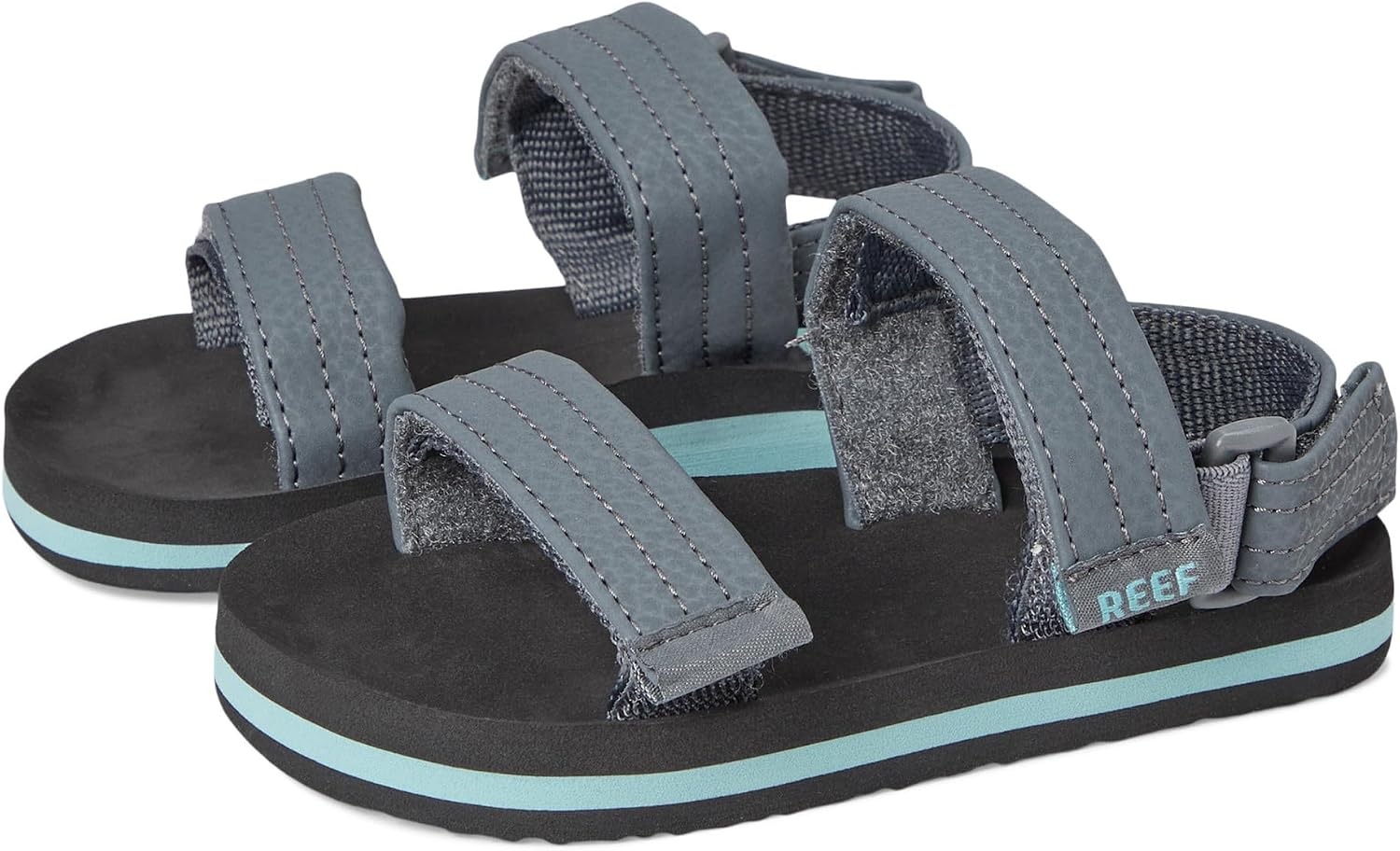 Reef ToddlerLittle Kid Ahi Convertible Sandal, Water Friendly, Adjustable Strap, GreyAquifer, 9