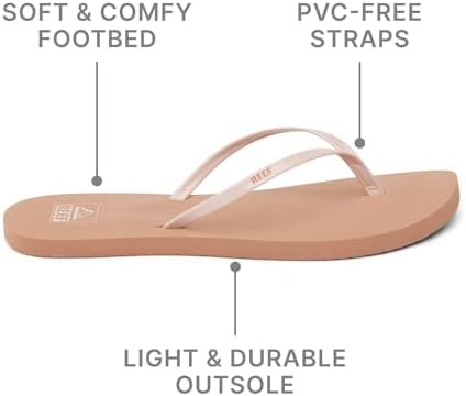 REEF Womens Bliss Nights Flip Flop Cameo RoseCork