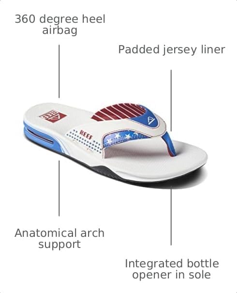 REEF Mens Sandals, Fanning 1776