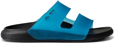 REEF Men's Oasis Double Up Waterproof Slides Translucent Blue