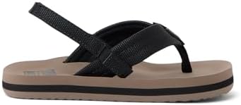 REEF Boys ToddlerLittle Kid Ahi Beach Flip Flop, Soft Cushion Footbed, Water Friendly BlackTan