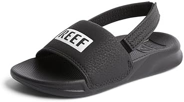 Reef Kids Little One Slide (InfantToddlerLittle Kid) Reef BlackWhite