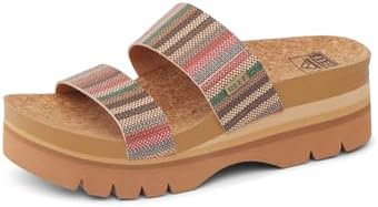 REEF Cushion Vista Higher Women's Platform Fashion Sandal, Arch Support, Ultra Soft Cushion Footbed Multi Woven