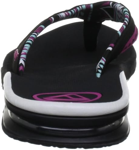 REEF Women's Fanning Bottle Opener Flip Flops Black Native