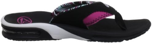 REEF Women's Fanning Bottle Opener Flip Flops Black Native