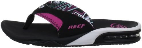 REEF Women's Fanning Bottle Opener Flip Flops Black Native