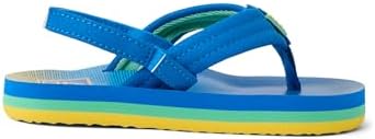 REEF Boys ToddlerLittle Kid Ahi Beach Flip Flop, Soft Cushion Footbed, Water Friendly BlueFade Stripe