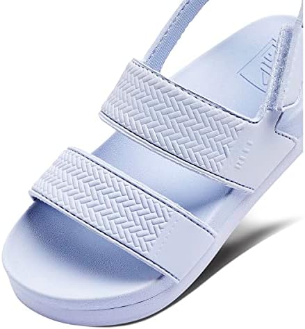 REEF Girls ToddlerLittle Kid Water Vista Platform Sandal, Water Friendly, Adjustable Strap Crystal