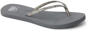 REEF Womens Bliss Nights Flip Flop Grey Snake